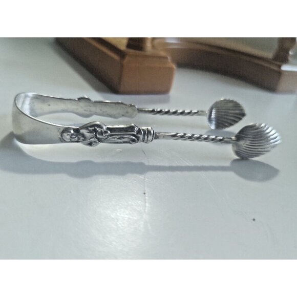 Sterling Silver Apostle Sugar Tongs clam shape bowls 1907 -  William Devenport - Picture 10 of 10